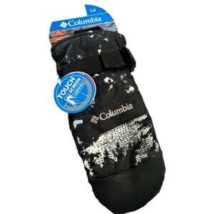 Columbia Youth Small Black White Ski Snowboard Winter Whirlibird ll Mittens